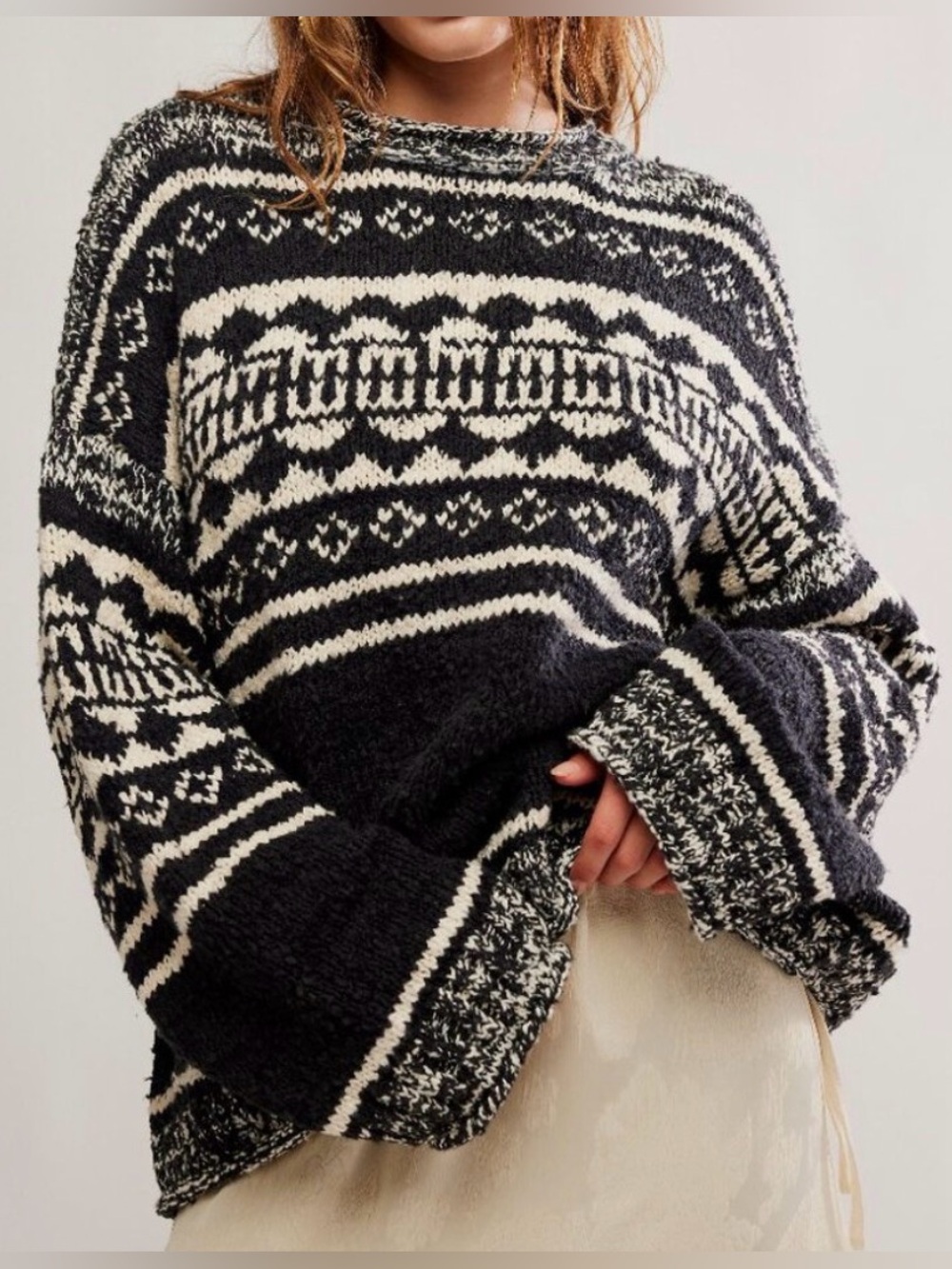 Free People Dani Pattern Sweater